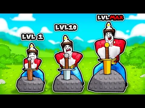 every second +1 Strength to Pull CRAZY swords in Roblox