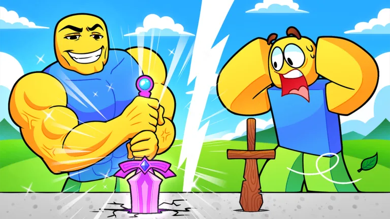 Official Pull a Sword gallery image from the Roblox experience media.